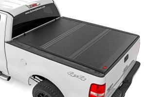 Ford F-150 Hard Low Profile Bed Cover - Rough Country - Tri-fold - '04-'14